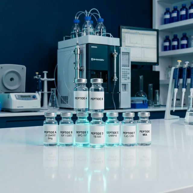 Vials macro shot